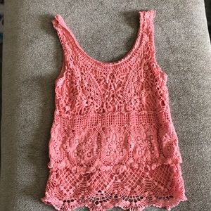 Lace tank top